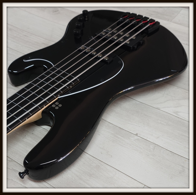 Sandberg California II TM5 Ebony Fretless, Black Highgloss
